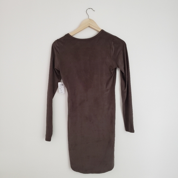 NWT Windsor Olive Green Bodycon Dress - Picture 2 of 6